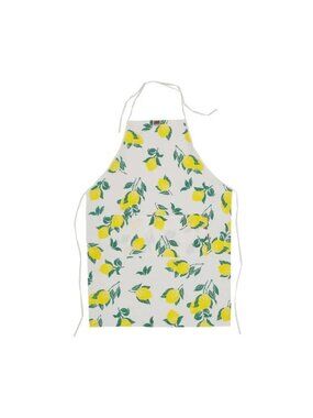 Vietri Limoni Apron NEW 100% Cotton Amalfi-Lemon Kitchen Bib One Size NWT